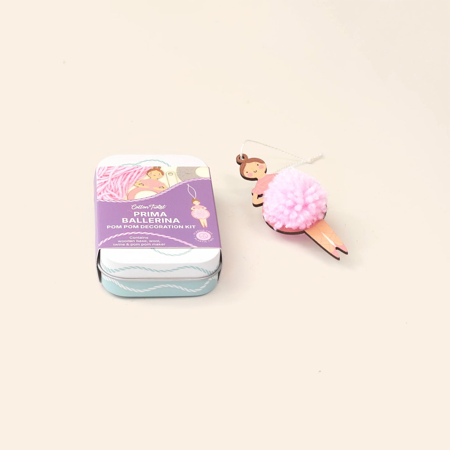 Make Your Own Pom Pom Ballerina Decoration Kit