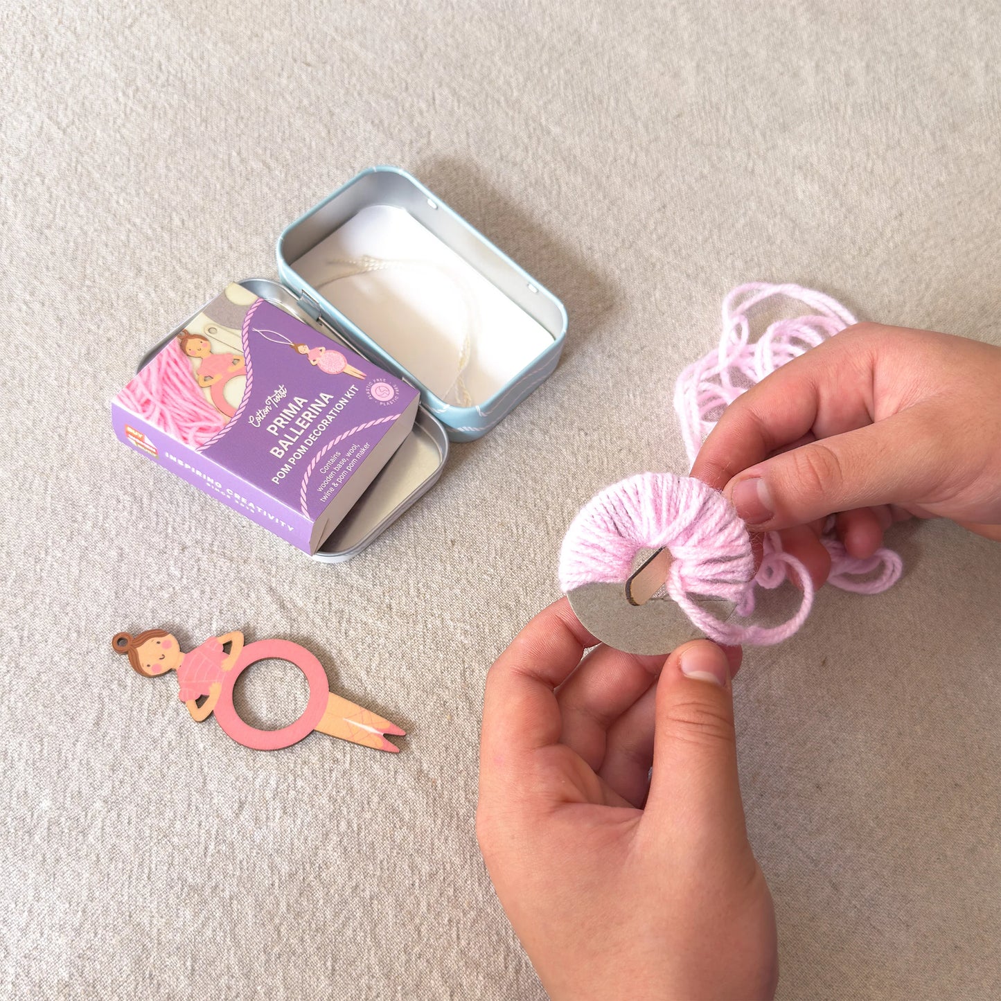 Make Your Own Pom Pom Ballerina Decoration Kit