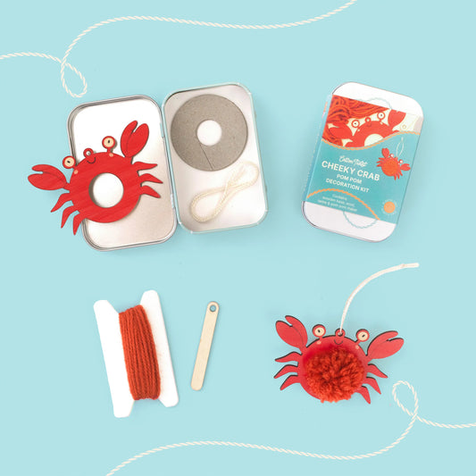 Make Your Own Pom Pom Crab Decoration Kit