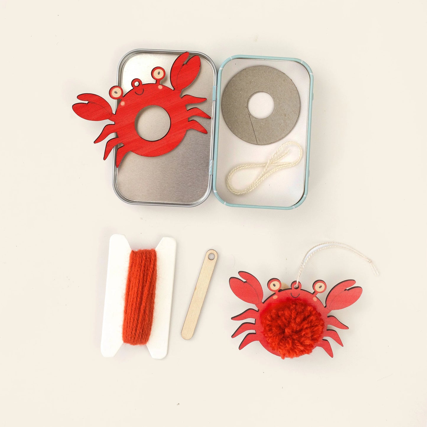 Make Your Own Pom Pom Crab Decoration Kit