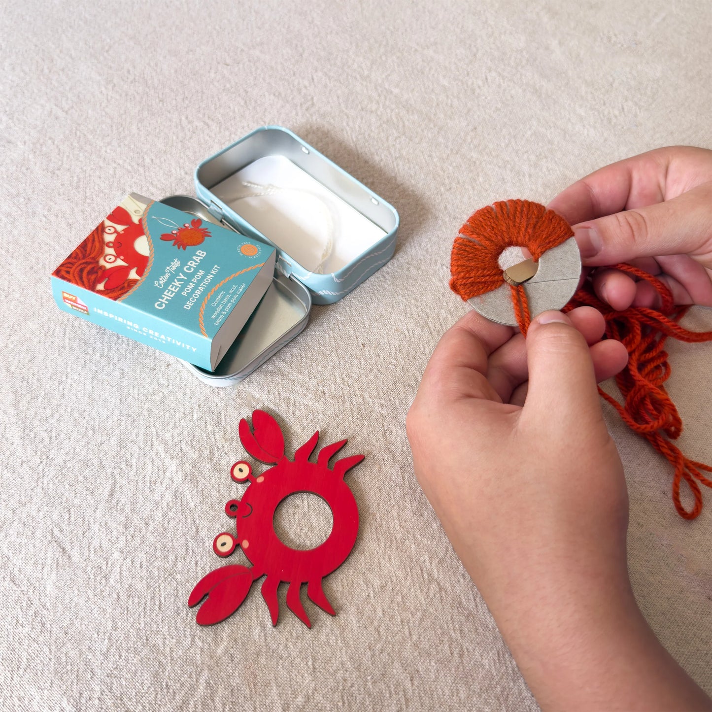 Make Your Own Pom Pom Crab Decoration Kit
