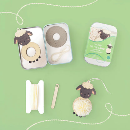 Make Your Own Pom Pom Little Lamb Decoration Kit