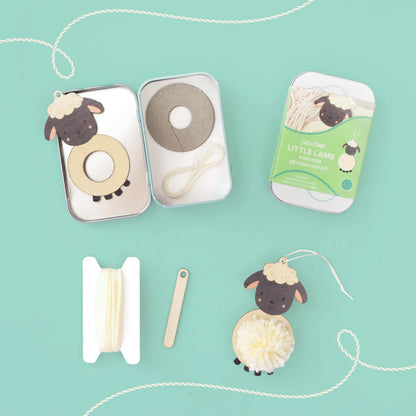 Make Your Own Pom Pom Little Lamb Decoration Kit