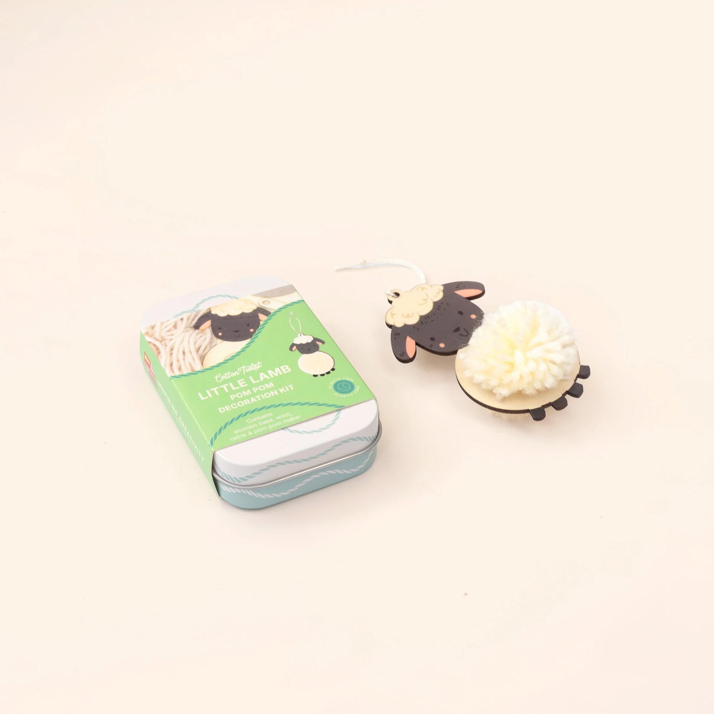 Make Your Own Pom Pom Little Lamb Decoration Kit