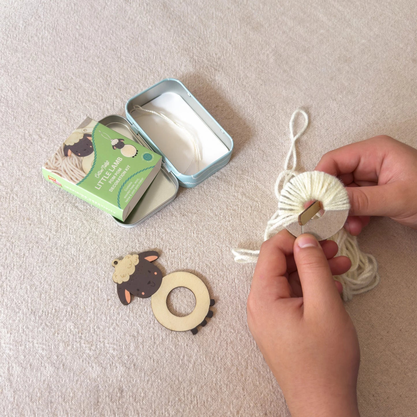 Make Your Own Pom Pom Little Lamb Decoration Kit