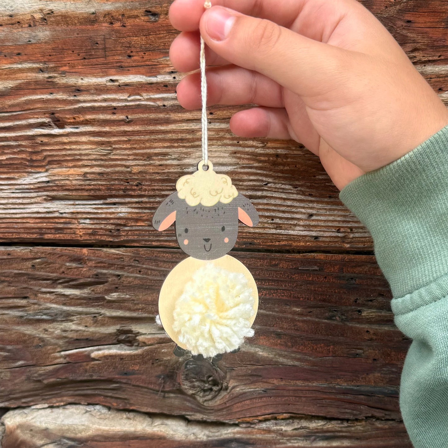 Make Your Own Pom Pom Little Lamb Decoration Kit