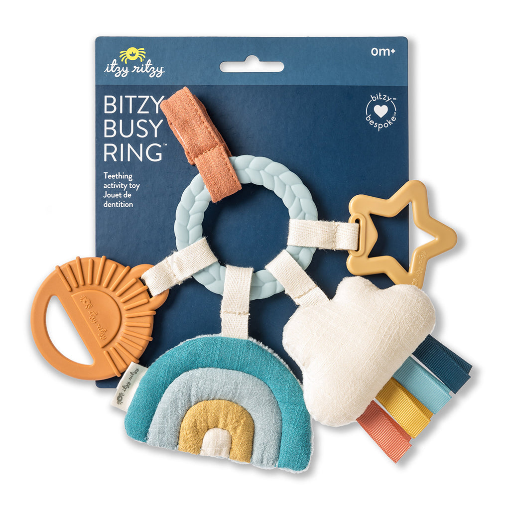 Neutral Bitzy Busy Ring™ Teething Activity Toy