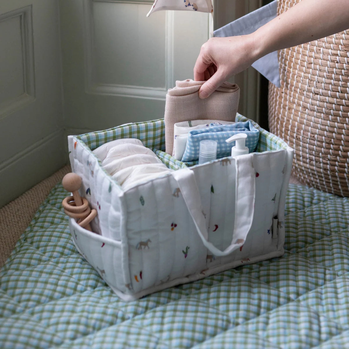 Organic Nappy Caddy - Little Farms