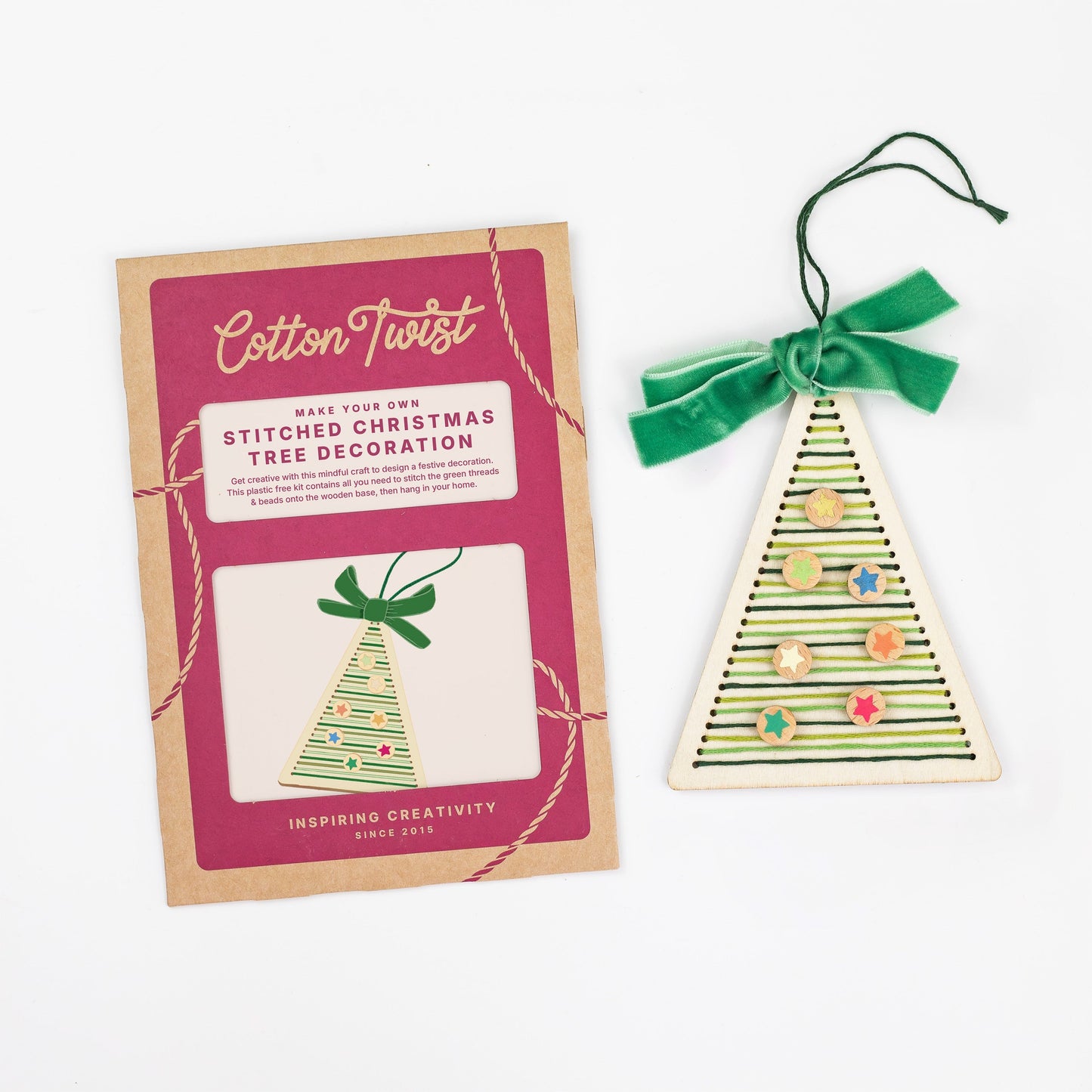 Make Your Own Stitched Christmas Tree Decoration
