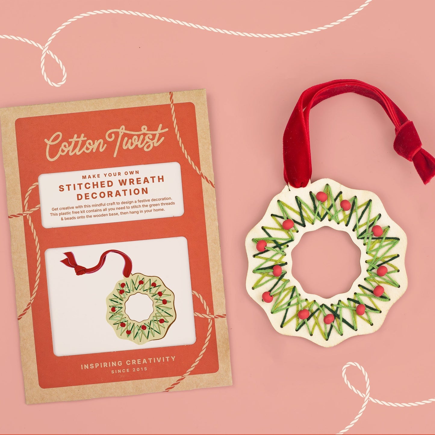 Make Your Own Stitched Wreath Decoration