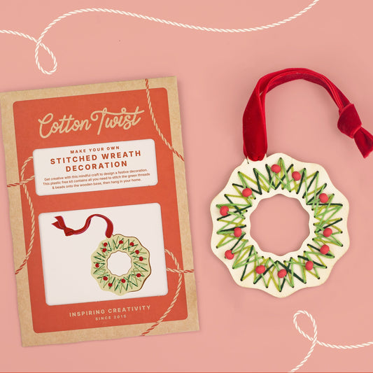 Make Your Own Stitched Wreath Decoration