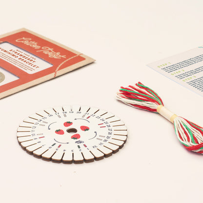 Make Your Own Strawberry Kumihimo Bracelet
