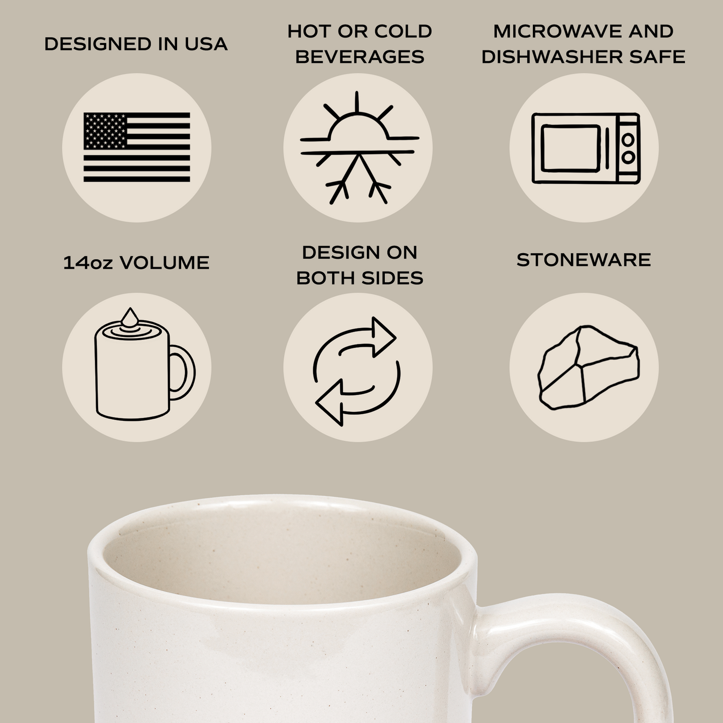 Cross Stoneware Mug