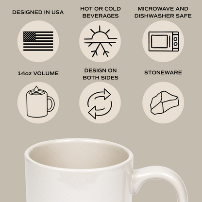 Cross Stoneware Mug