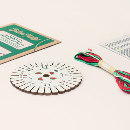 Make Your Own Watermelon Kumihimo Bracelet