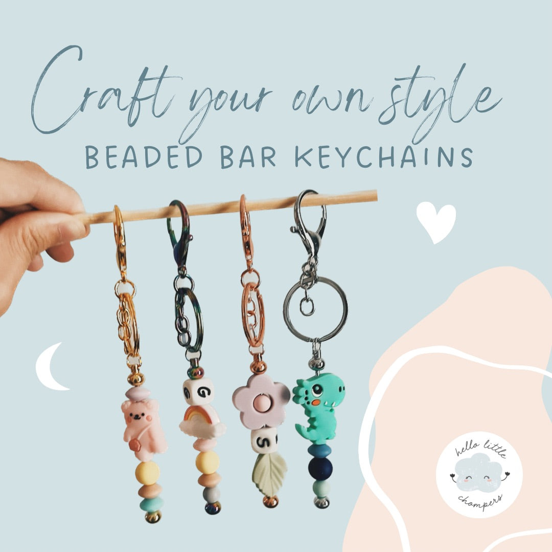 [DIY Craft Kit] Beaded bar keychain: multiple themes available