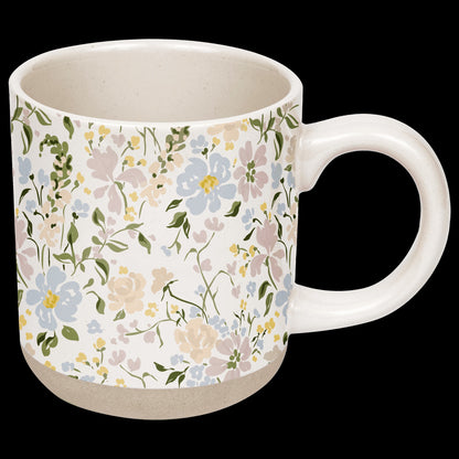 Floral Stoneware Mug