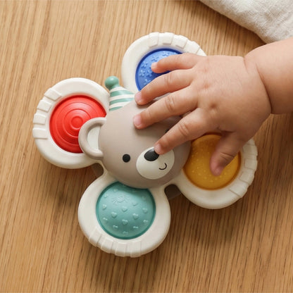 Circus Bear Itzy Pop & Whirl™ Fidget Spinner Travel & Bath Toy