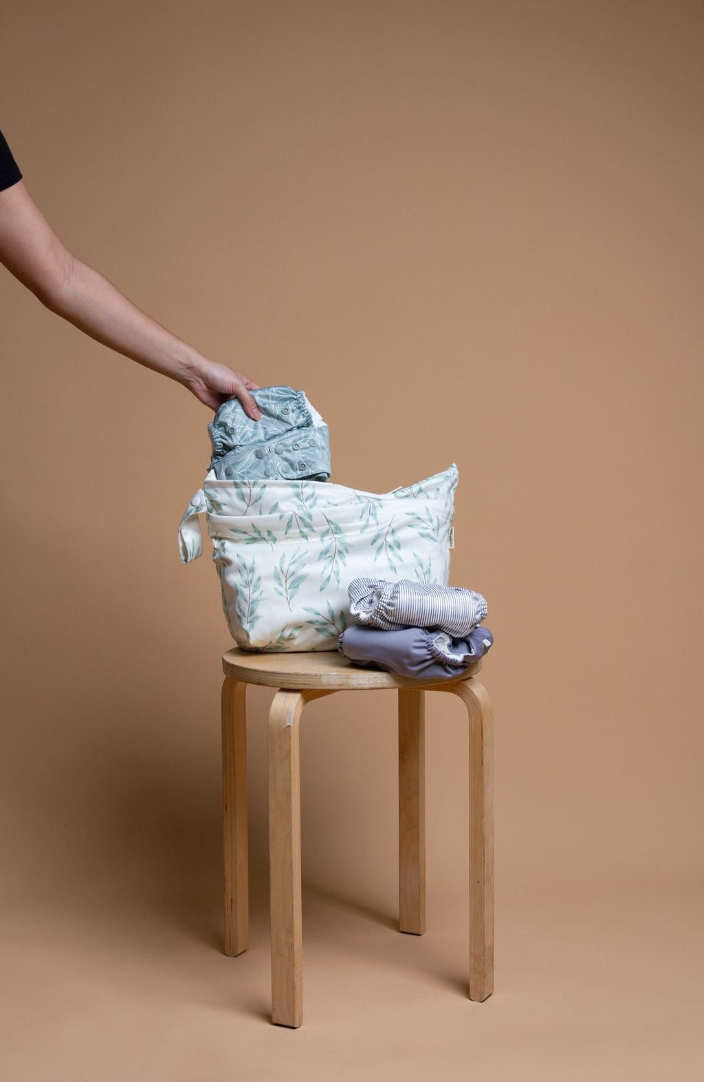 Olive Leaf Big Wet Bag