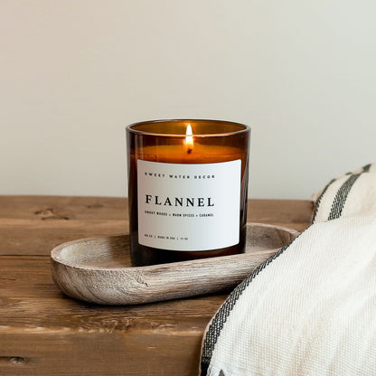Flannel Soy Candle Jar