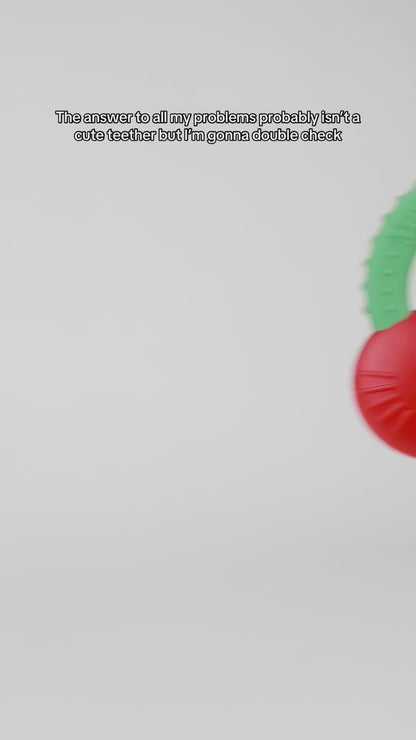 Cherry Bitzy Shake™ Rattle and Teether