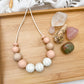 Spring Bloom: Blush Daisy Necklace