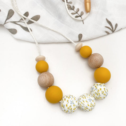 Spring Bloom: Mustard Wattle Necklace
