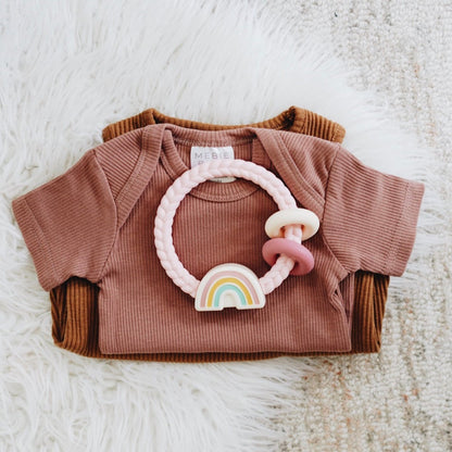 Pink Rainbow Ritzy Rattle