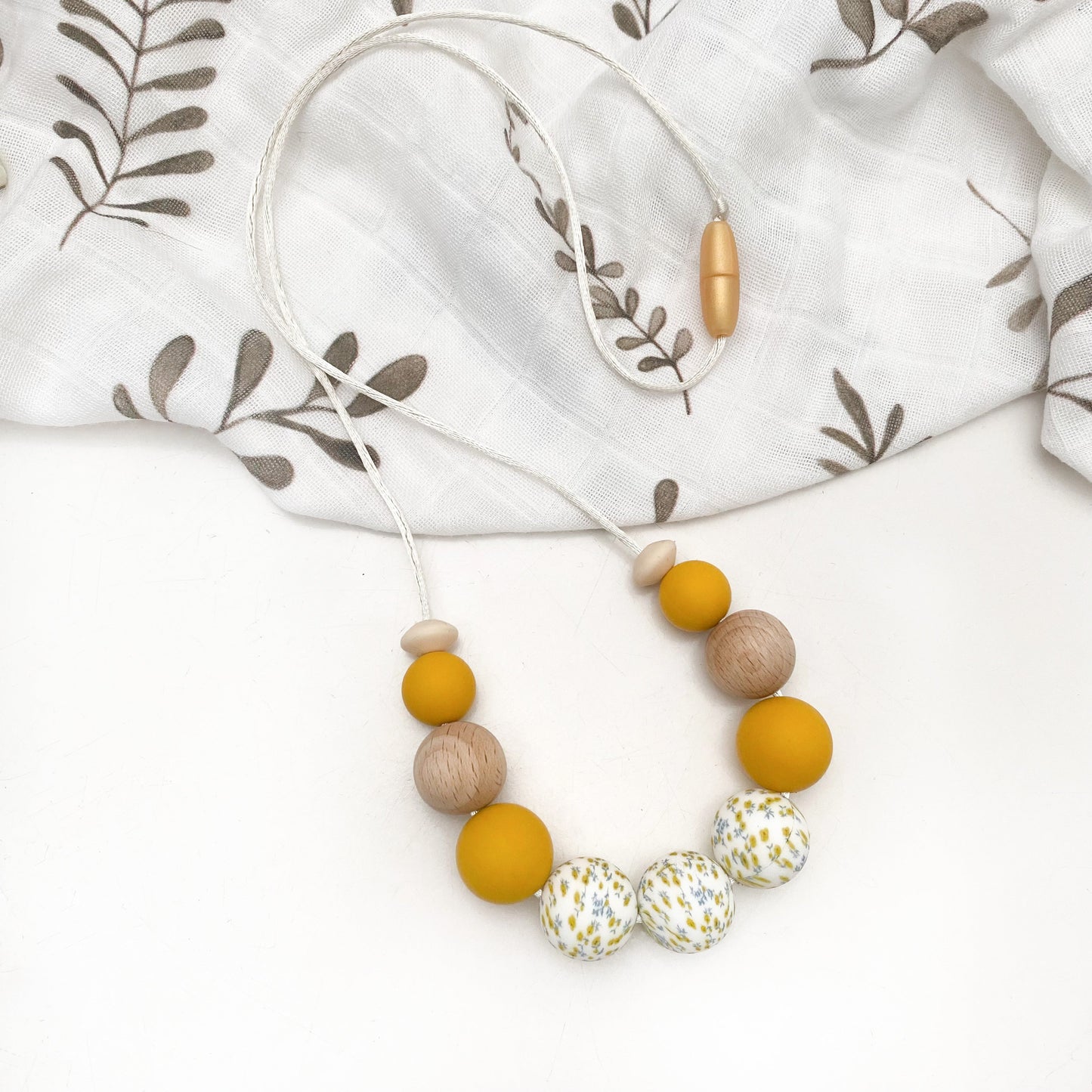 Spring Bloom: Mustard Wattle Necklace