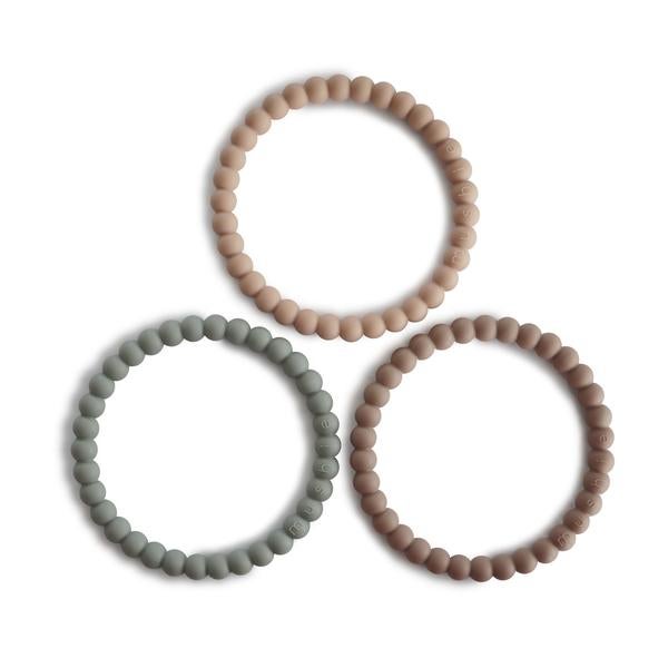 Pearl Teething Bracelets (Set of 3)