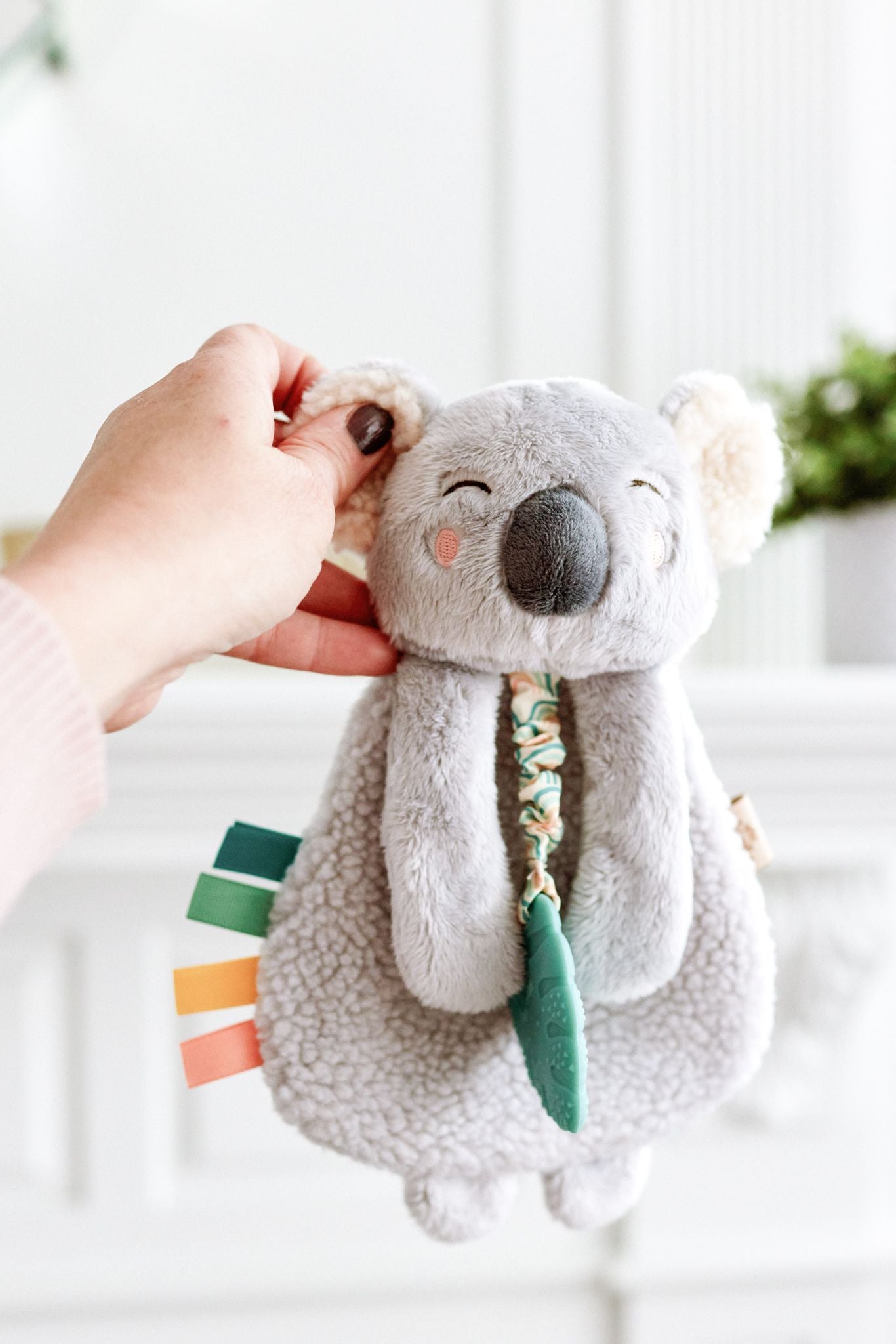 Itzy Lovey™ Plush and Teether Toy - Ana the Bunny
