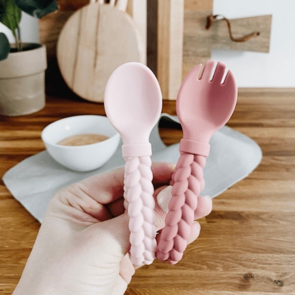 Sweetie Silicone Spoon & Fork set