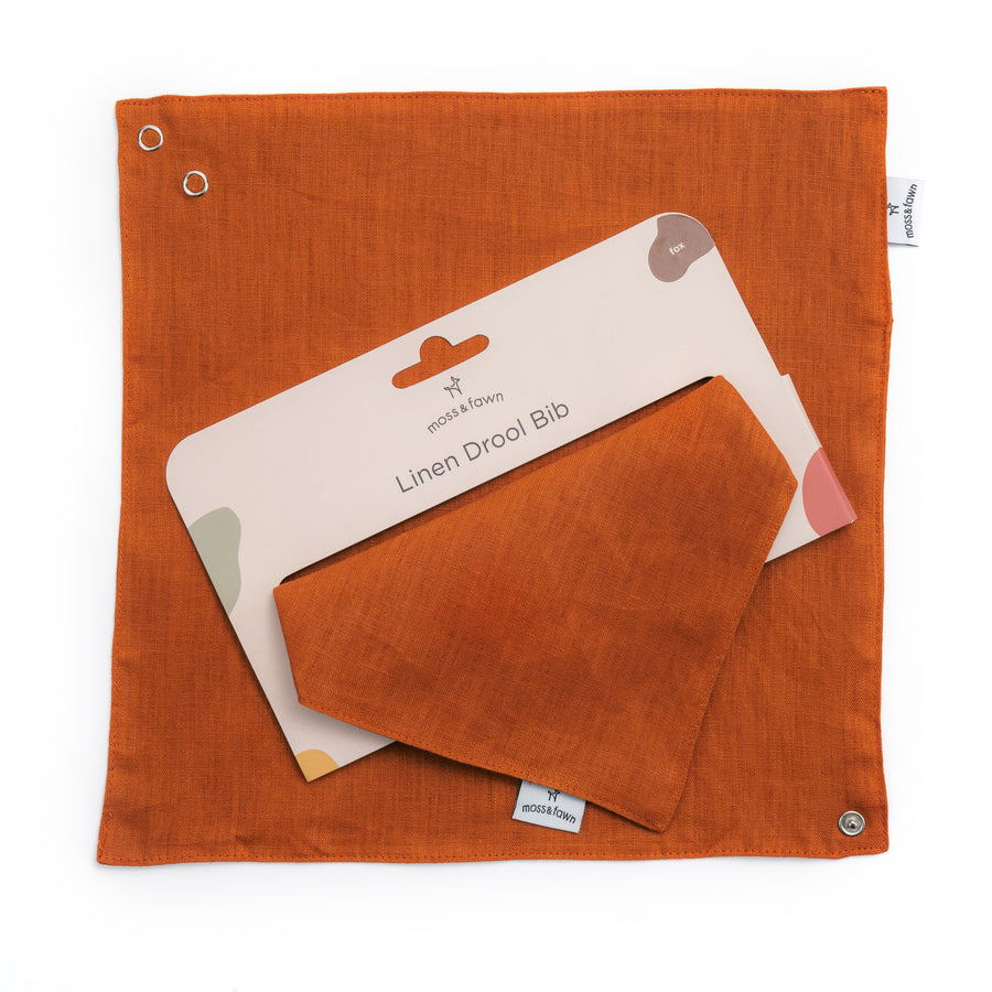 Linen Drool Bib - 6 colours