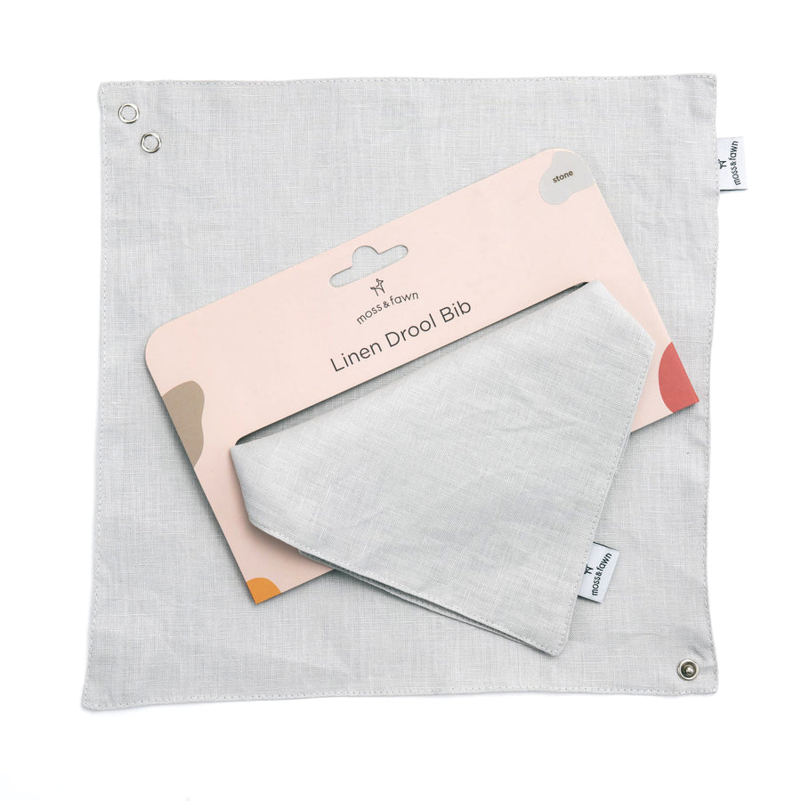 Linen Drool Bib - 6 colours