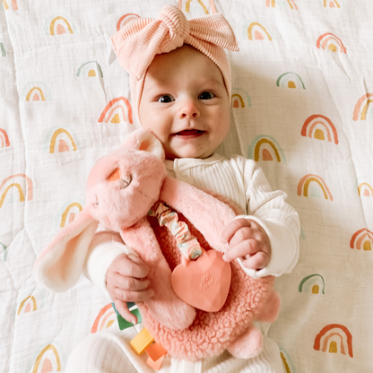Itzy Lovey Plush & Teether Toy - Ana the Bunny