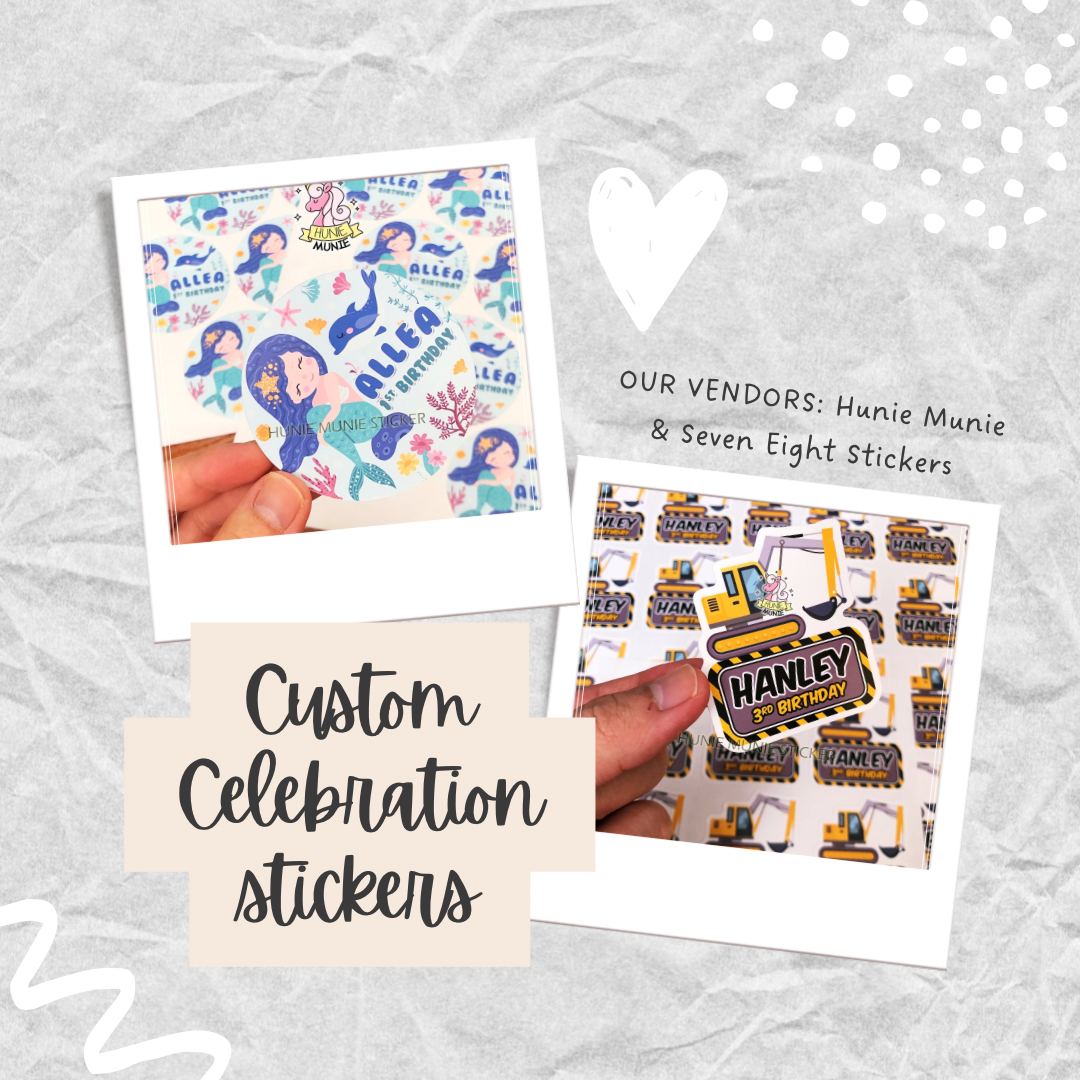 [Add-on] Custom Celebration Stickers (20 pcs)
