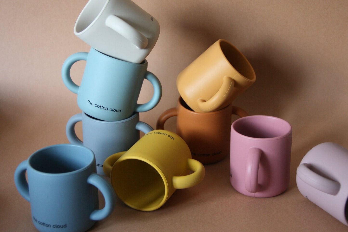 Silicone mug with handles