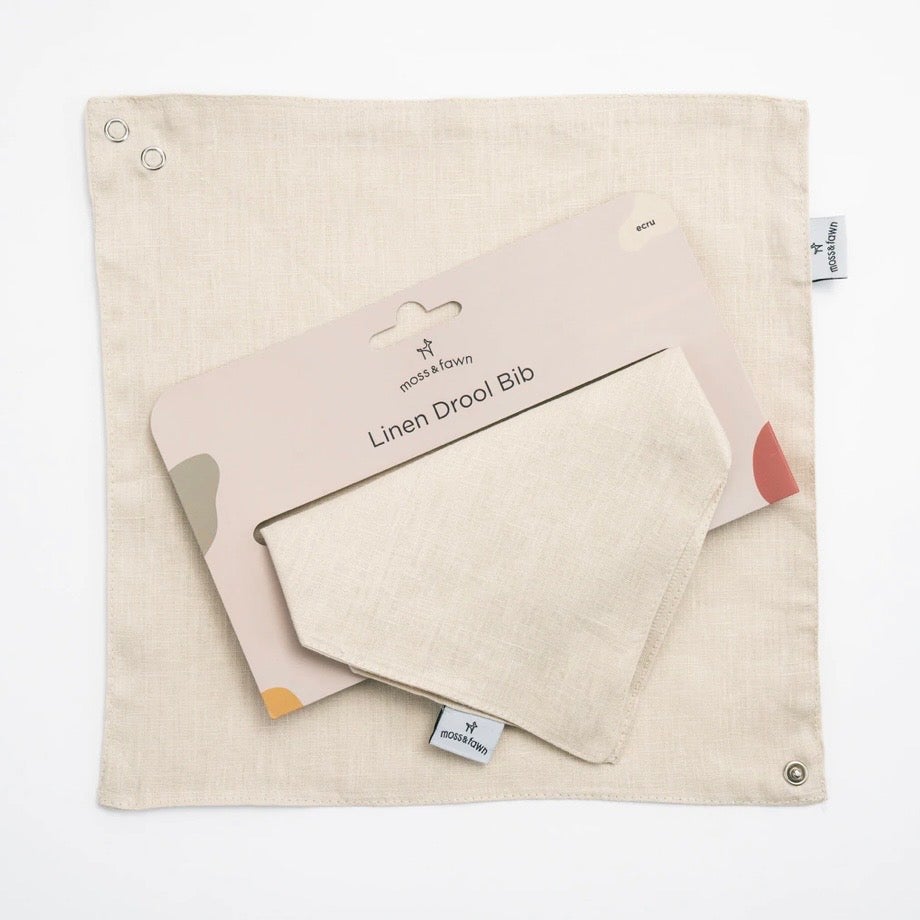 Linen Drool Bib - 6 colours