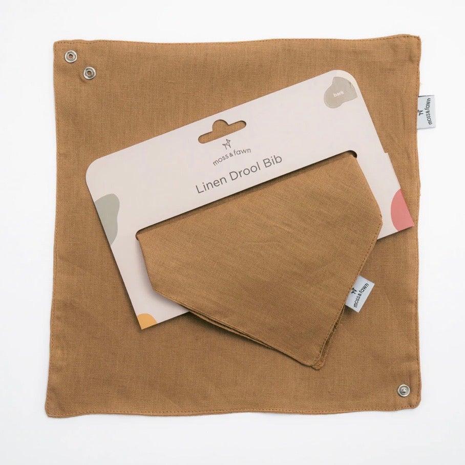 Linen Drool Bib - 6 colours