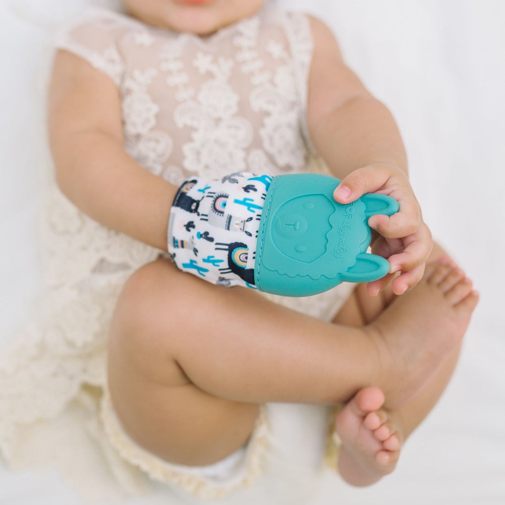 Llama Teething Mitten