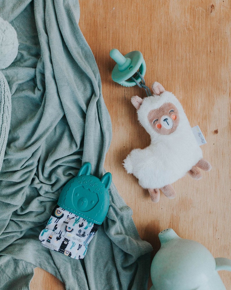 Llama Teething Mitten